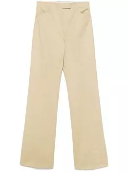 Брюки из хлопка пошитые на заказ TOM FORD, нейтральный цвет