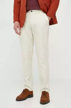 Брюки из хлопка Sisley, бежевый