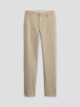 Брюки из хлопка стрейч Gap, цвет light beige
