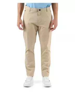 Брюки из хлопка стрейч с американскими карманами Calvin Klein Jeans, бежевый