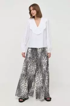 Брюки из хлопка Twinset, мультиколор