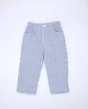 Брюки из хлопка в полоску для мальчиков Fina Ejerique, тёмно-синий