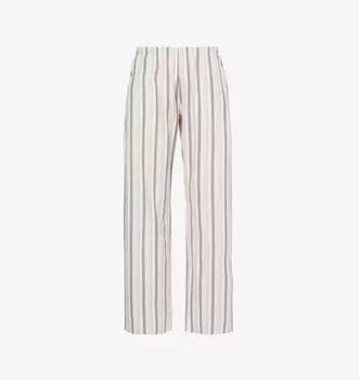 Брюки из хлопка в полоску Loungy Nights Hanro, цвет meraki stripe