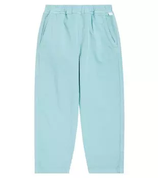 Брюки из хлопкового габардина Il Gufo, зеленый