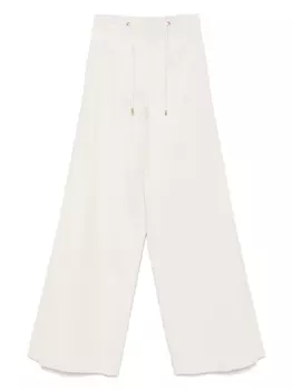 Брюки из хлопкового крепа Agnona, нейтральный