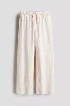 Брюки из хлопкового поплина H&M, мультиколор