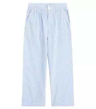 Брюки из хлопкового сирсакера Polo Ralph Lauren, синий