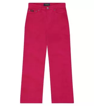 Брюки из хлопкового вельвета Polo Ralph Lauren, розовый