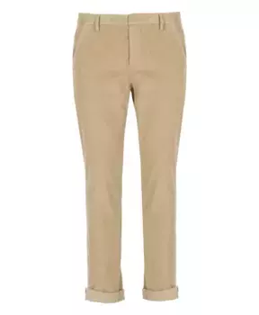 Брюки из хлопкового вельвета с карманами Dondup, бежевый