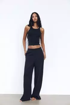 Брюки из интерлока для спортивных брюк ZARA, темно-синий