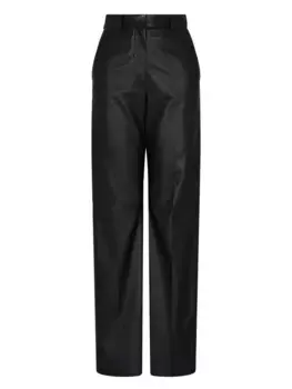 Брюки из искусственной кожи EMPORIO ARMANI, черный