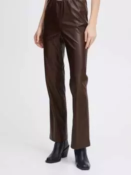 Брюки из искусственной кожи ihcazavi Ichi, коричневый