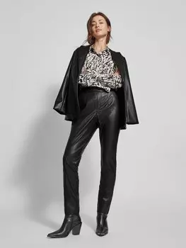 Брюки из искусственной кожи, модель «DAGMAR» Vila, черный