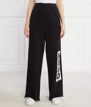Брюки из искусственной замши Loose fit Hugo, черный