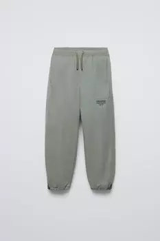 Брюки из коллекции лыжных изделий с подкладкой ZARA, зеленоватый