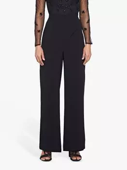 Брюки из крепа Adrianna Papell, черные