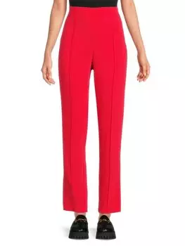 Брюки из крепа Brianne с защипами Cinq Sept, цвет Ruby Red