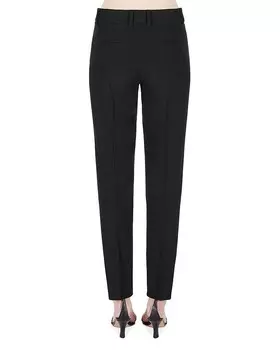 Брюки из крепа Emporio Armani кади, черный