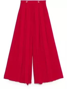 Брюки из крепа со складками TWINSET, красный