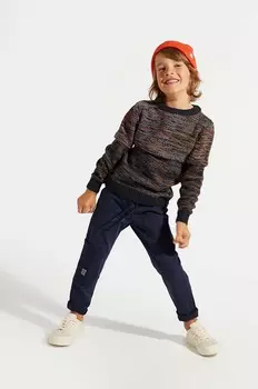 Брюки из крокодиловой шерсти для мальчиков и девочек Coccodrillo, темно-синий