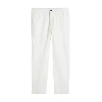 Брюки из льна H&M Linen-blend Joggers, белый