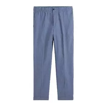 Брюки из льна H&amp;M Linen-blend Joggers, синий