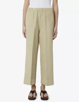 Брюки из льна и хлопка Rosso35, бежевый