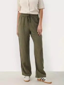 Брюки из льняной смеси eniola Part Two, цвет Kalamata