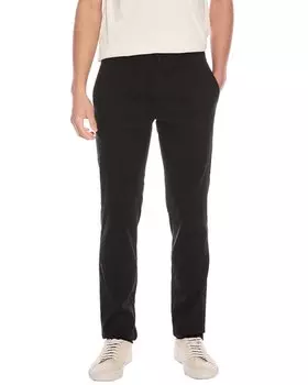 Брюки из льняной смеси Theory Zaine Eco Crunch, черный