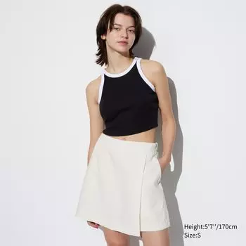 Брюки из льняной смеси UNIQLO, белый