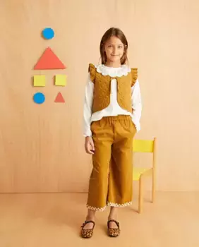 Брюки из микро-велюра для девочки Coconut El Corte Ingls, оливковый