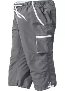 Брюки из микрофибры 3/4 без застежки Bpc Bonprix Collection, серый