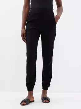 Брюки из московского крепа Asceno, черный