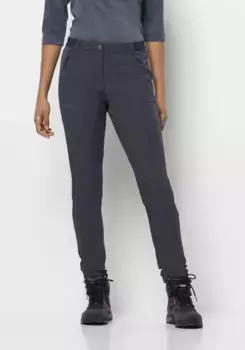 Брюки из мягкой кожи Jack Wolfskin "GEIGELSTEIN SLIM PANTS W", цвет Graphite
