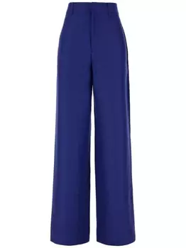 Брюки из натуральной шерсти ETRO, синий