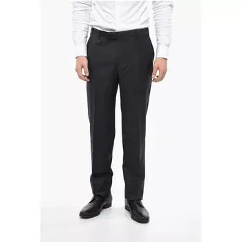 Брюки из натуральной шерсти классического кроя Corneliani, Gray