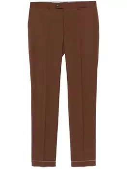 Брюки из натуральной шерсти Peserico, коричневый