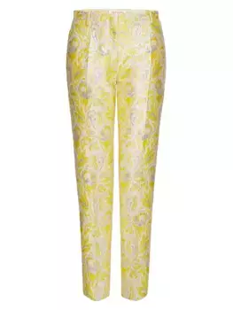 Брюки из парчи Iris Valentino Garavani, желтый