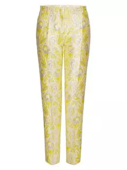Брюки из парчи Iris Valentino, желтый