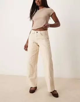 Брюки из парусины Dickies River Ranch Western с двойным коленом в цвете «кремовый»