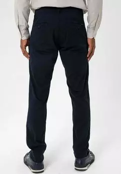 Брюки из парусины Moxx Paris, темно-синие