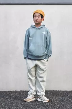 Брюки из плюша garment dye ZARA, светло-серый