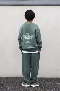 Брюки из плюша garment dye ZARA, выцветший синий