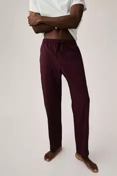 Брюки из поплина свободного кроя H&M, красный