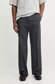 Брюки из шерсти BLUEMARBLE, серый