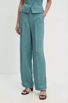 Брюки из смешанного льна BA&SH, бирюзовый