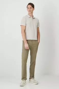 Брюки из смеси льна Medicine, зеленый