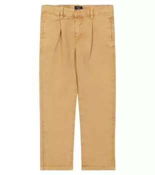 Брюки из смесового хлопка Il Gufo, бежевый