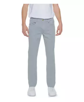 Брюки из смесового хлопка на молнии Jeckerson, серый