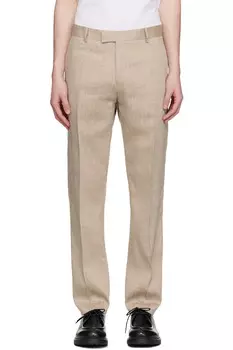 Брюки из смесового льна Tense Tiger Of Sweden, цвет soft latte